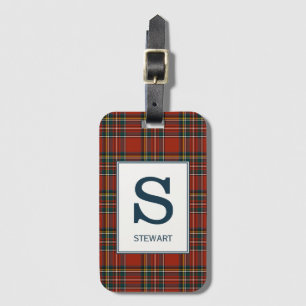 Étiquette À Bagage Royal Stewart Tartan Monogrammed