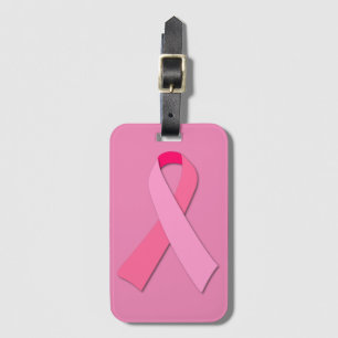Étiquette À Bagage Ruban rose pour la conscience de cancer du sein