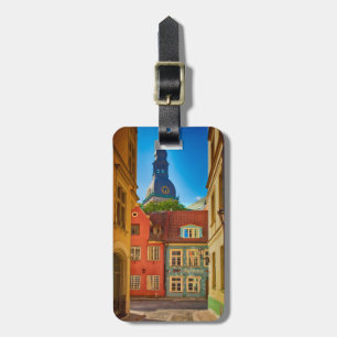 Étiquette À Bagage Rue de la vieille ville  Estonie