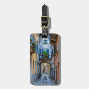Étiquette À Bagage Rue de la ville étroite, Italie