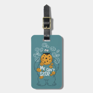 Étiquette À Bagage Rue Sésame   Cookie Monster - Me Can't Stop