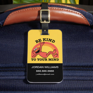 Étiquette À Bagage Rue Sésame   Elmo Be Kind   Ajouter vos informatio