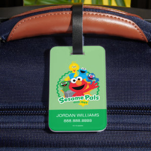 Étiquette À Bagage Rue Sésame   Sesame Pals depuis 1969