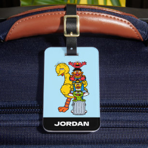 Étiquette À Bagage Rue Sésame   Sesame Street Pals   Ajouter Votre No