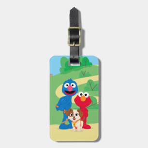 Étiquette À Bagage Rue Sésame   Tango Avec Grover & Elmo