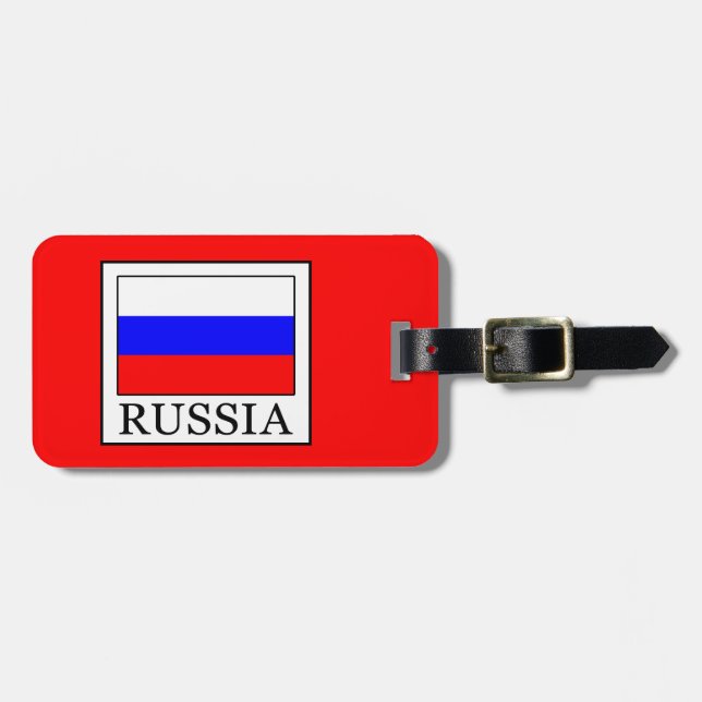 Étiquette À Bagage Russie (Devant horizontal)