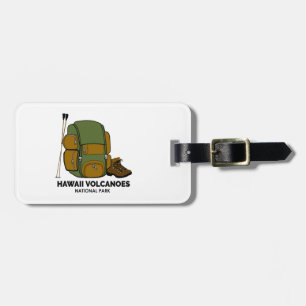 Étiquette À Bagage Sac à dos du parc national des volcans d'Hawaii