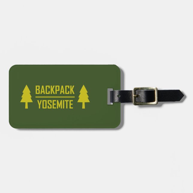 Étiquette À Bagage Sac à dos Yosemite (Devant horizontal)
