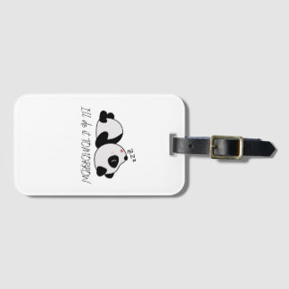 Étiquette À Bagage Sac à tiroirs Sleepy Panda T-Shirt pour bébé