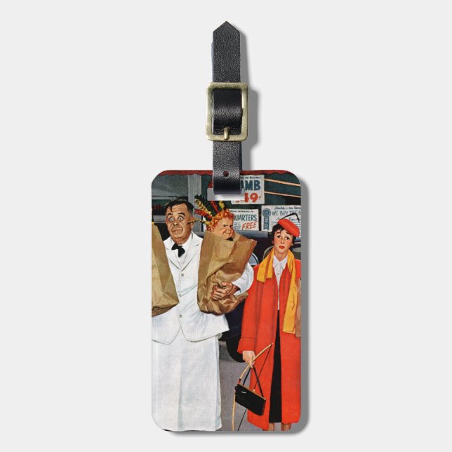 Étiquette À Bagage Sac complètement de problème (Devant Vertical)