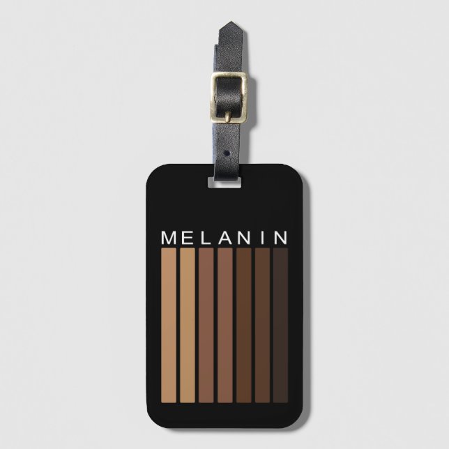 Étiquette À Bagage Sac d'alimentation Melanin Shades (Devant Vertical)
