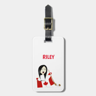 Étiquette À Bagage Sac et bagage de fan d'hockey du Canada d'équipe