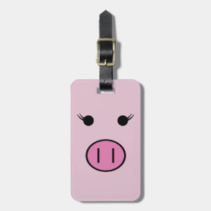 Étiquette À Bagage Sadie le ~ rose Kawaii Girly mignon de porc