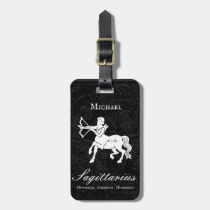 Étiquette À Bagage Sagittarius Zodiac Personnalisé Astrologie Vintag