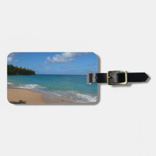Étiquette À Bagage Saint Lucia Beach Paysage tropical