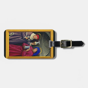 Étiquette À Bagage Saints Cosmas et Damian par Jean Bourdichon