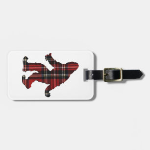 ÉTIQUETTE À BAGAGE SASQUATATATING PLAID