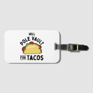 Étiquette À Bagage Saut à la perche- Saut à la perche pour tacos