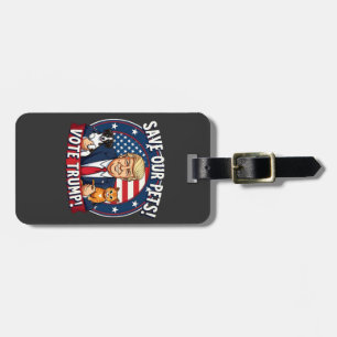 Étiquette À Bagage Sauvez nos animaux de compagnie Votez Trump Pets F