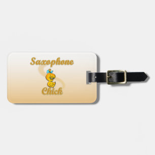Étiquette À Bagage Saxophone Chick