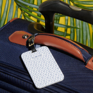 Étiquette À Bagage Sceau bleu NOBCChE Imprimer