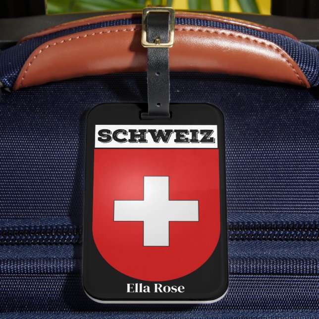 Étiquette À Bagage Schweiz | Suisse Armoiries (Insitu Rectoal 2)