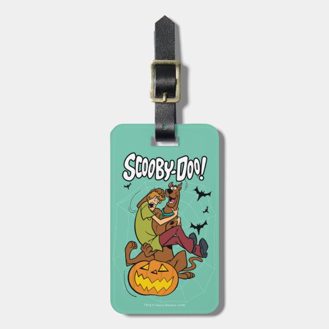 Étiquette À Bagage Scooby-Doo et Shaggy Halloween Fright (Devant Vertical)