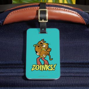Étiquette À Bagage Scooby-Doo et Shaggy Zoinks!