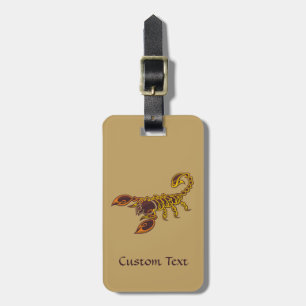 Étiquette À Bagage Scorpion de noeud celtique