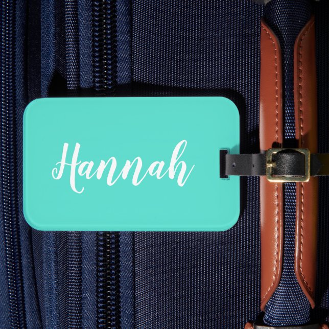 Étiquette À Bagage Script tendance personnalisé Nom personnalisé Cool (Insitu Rectoal 4)