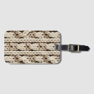 Étiquette À Bagage Seamless Chunky Cable Knit Pattern