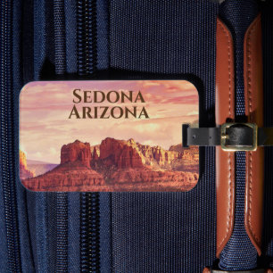 Étiquette À Bagage Sedona Arizona Desert Photo Paysage