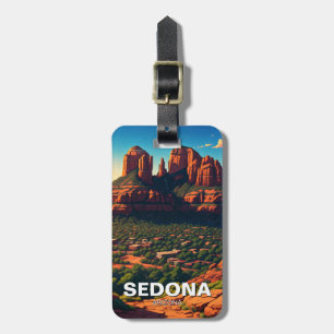 Étiquette À Bagage Sedona Arizona Voyage Vertical