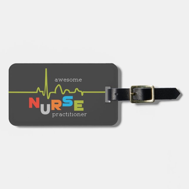 Étiquette À Bagage Semaine nationale des infirmières praticiennes gén (Devant horizontal)