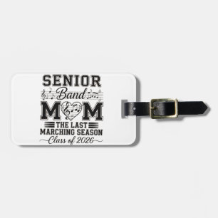 Étiquette À Bagage Senior Band Mom Class of 2026 Design 🎶 ❤️