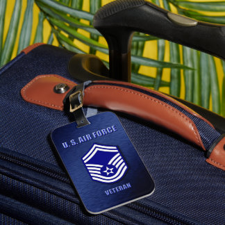 Étiquette À Bagage Senior Master Sergeant USAF Luggage Tag