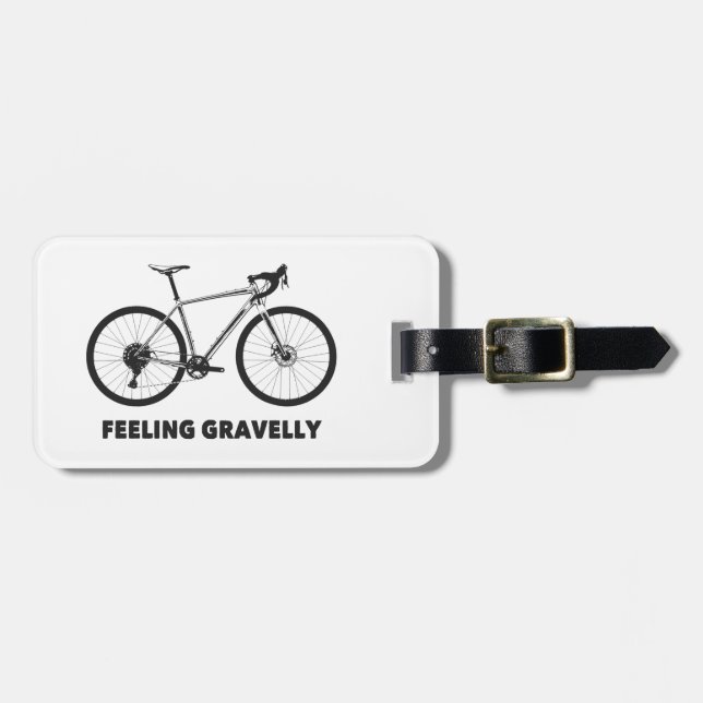 Étiquette À Bagage Sentir le cyclisme Gravelly (Devant horizontal)