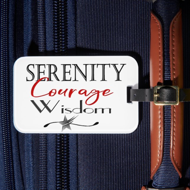 Étiquette À Bagage Sérénité Courage sagesse (Insitu Rectoal 4)