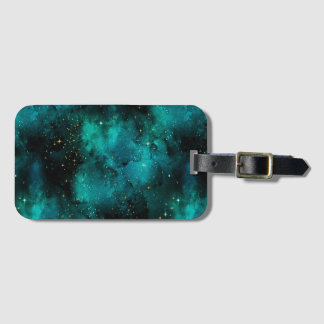 Étiquette À Bagage Série Galaxy Turquoise 1