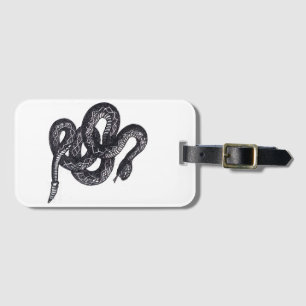 Étiquette À Bagage Serpent Crotalus Cascavella (Vipère à Piton Venime