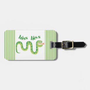 Étiquette À Bagage Serpent de sifflement de sifflement