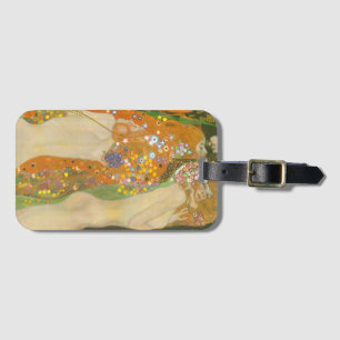 Étiquette À Bagage Serpents d'eau II par Gustav Klimt, Art Nouveau
