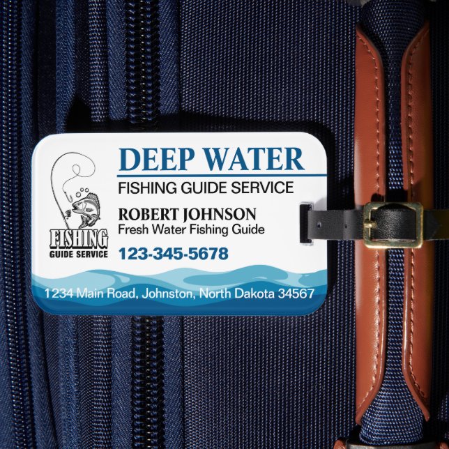 Étiquette À Bagage Service de guide de pêche (Insitu Rectoal 4)
