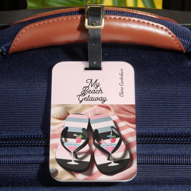 Étiquette À Bagage Serviette de plage en tongs (Insitu Rectoal 2)