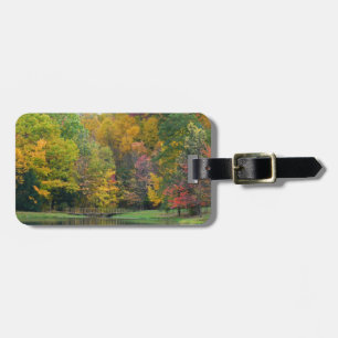 Étiquette À Bagage Seven Springs Fall Bridge II Autumn Paysage