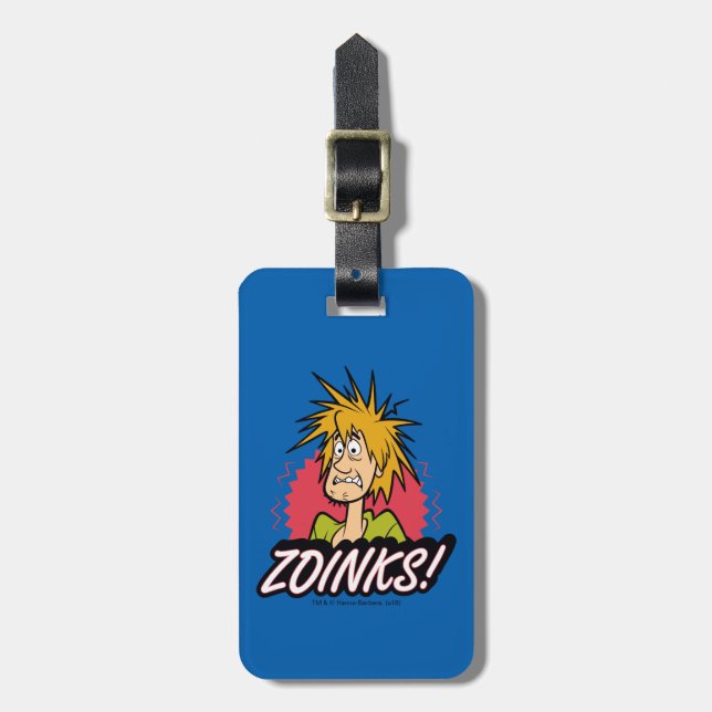 Étiquette À Bagage Shaggy "Zoinks !" graphic (Devant Vertical)