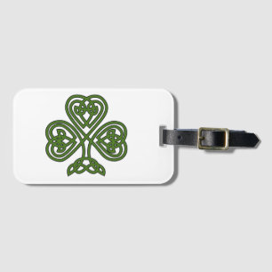 Étiquette À Bagage Shamrock celte - Jour de la Saint Patrick