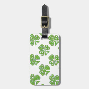 Étiquette À Bagage Shamrock de noeud celtique
