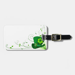 Étiquette À Bagage Shamrock Saint-Patricks