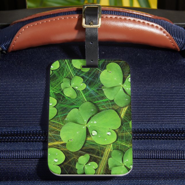 Étiquette À Bagage Shamrock vert St Patrick iPhone 5 Coque-Mate (Insitu Rectoal 2)